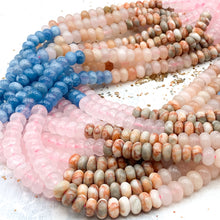 Load image into Gallery viewer, Mixed Stone Rondelle Bead Strand - Tucson Find
