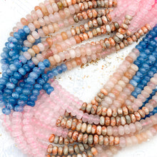 Load image into Gallery viewer, Mixed Stone Rondelle Bead Strand - Tucson Find
