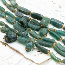 Load image into Gallery viewer, Unique Ocean Green Iranian Bead Strand
