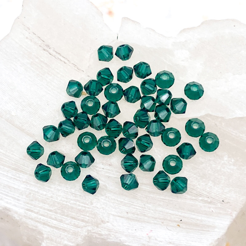 2.5mm Emerald Premium Crystal Bead Set - 48 Pcs