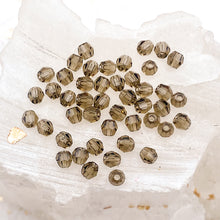Load image into Gallery viewer, 3mm Smoky Topaz Premium Crystal Bead Set - 48 Pcs
