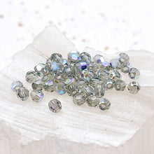 Load image into Gallery viewer, 3mm Black Diamond AB Premium Crystal Bead Set - 48 Pcs
