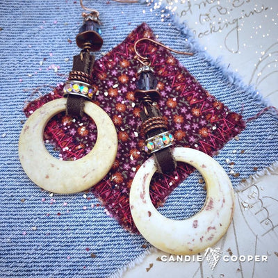 Rustic Hoop Earrings