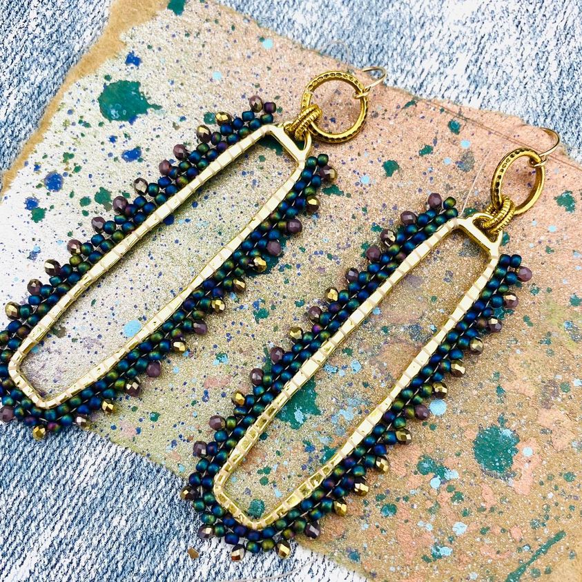Hoops | DIY Jewelry Inspiration | Nostalgica Finished Piece