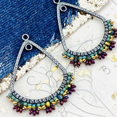 Scalloped Edge Hoops