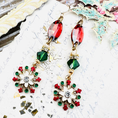 Christmas Greenery Earrings