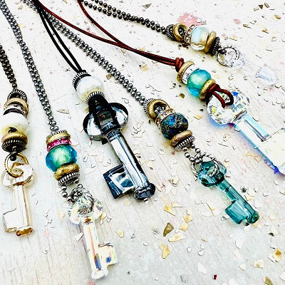 Premium Austrian Crystal Key Necklace