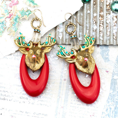 Rudolph Earrings