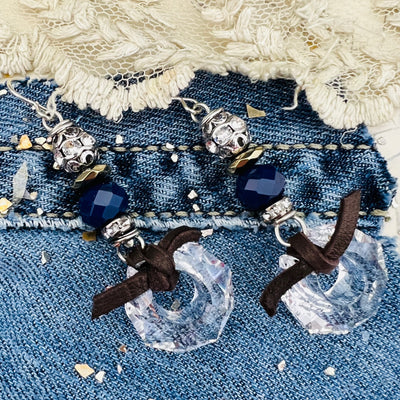 Denim and Diamonds Earrings