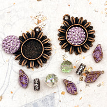 Load image into Gallery viewer, Copper Sunflower Spring Earring Kit
