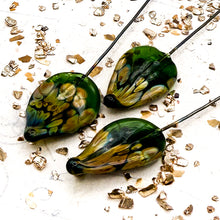 Load image into Gallery viewer, Small Green with Envy Rita Leaf Head Pin Pendant