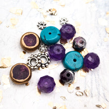 Load image into Gallery viewer, 2.0 Spiny Iris, Premo, and Silver Flowers Earring Kit