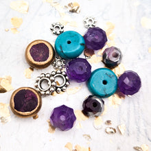 Load image into Gallery viewer, 2.0 Spiny Iris, Premo, and Silver Flowers Earring Kit