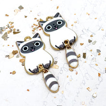 Load image into Gallery viewer, 39x16mm Siamese Cat Charm Pair
