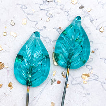 Load image into Gallery viewer, Turquoise Rita Leaf Head Pin Pair