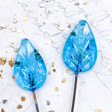 Load image into Gallery viewer, Pre-Order Beautiful Blue Rita Leaf Head Pin Pair