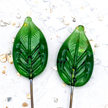Load image into Gallery viewer, Sage Green Rita Leaf Head Pin Pair