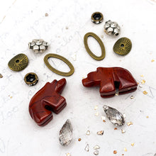 Load image into Gallery viewer, Rustic Red Bear Earring Kit
