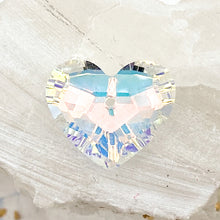 Load image into Gallery viewer, AB Crystal Heart Charm

