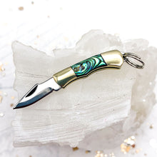 Load image into Gallery viewer, Rainbow Mother of Pearl Pocketknife
