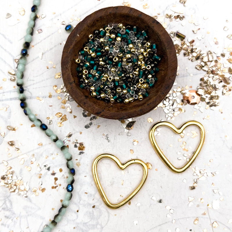 Love is in the Air Seed Bead Fringe Heart Kit