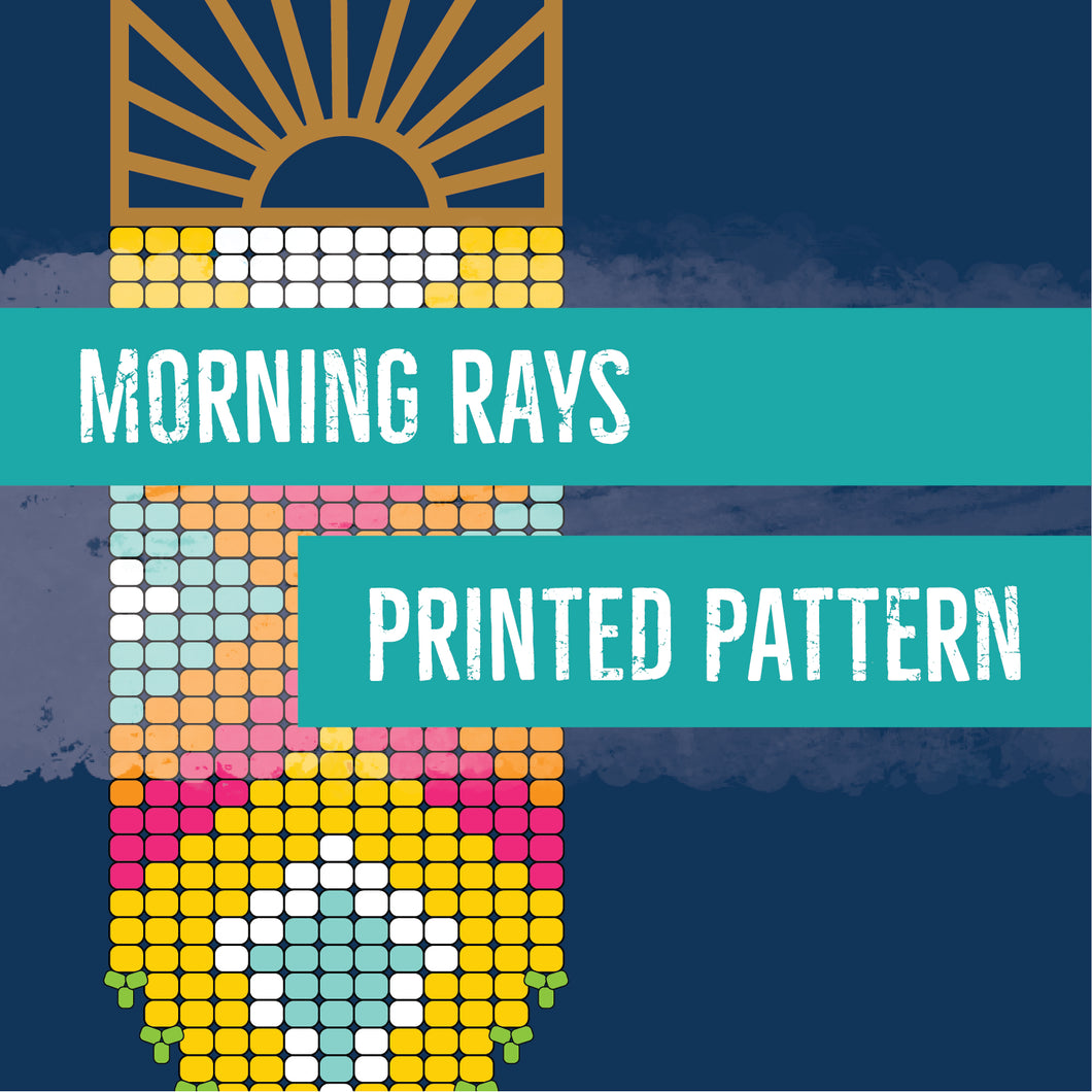 Morning Rays Earrings Pattern - Printed Copy