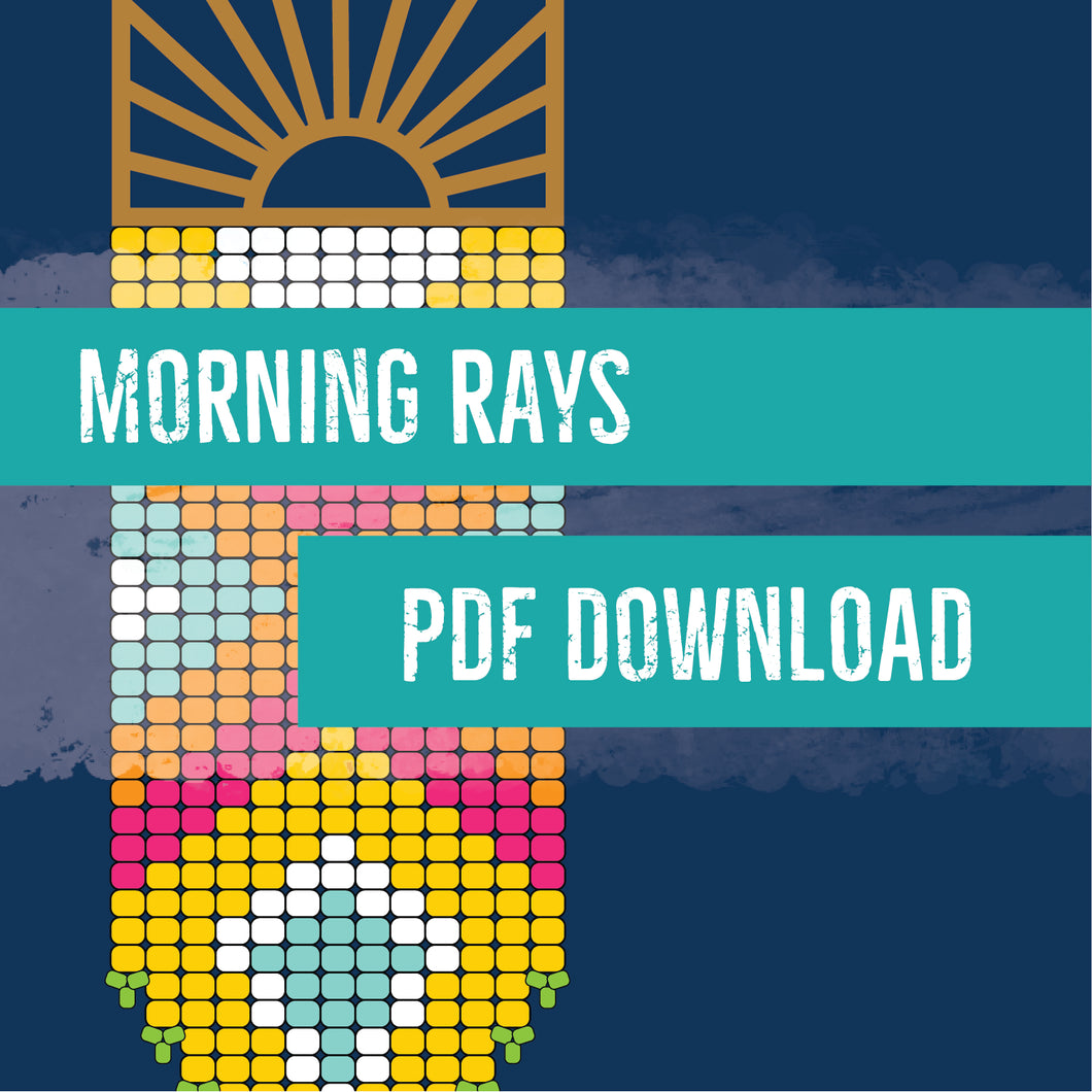 Morning Rays Earrings Pattern - Digital PDF