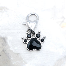 Load image into Gallery viewer, Little Premium Austrian Crystal Paw Charm
