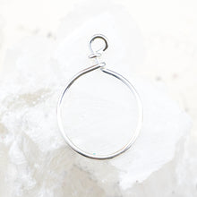 Load image into Gallery viewer, Small Silver Plate Hoop that Opens
