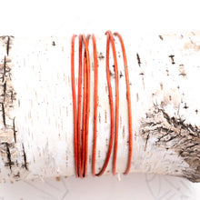 Load image into Gallery viewer, 1.5mm Natural Orange Round Leather Cord
