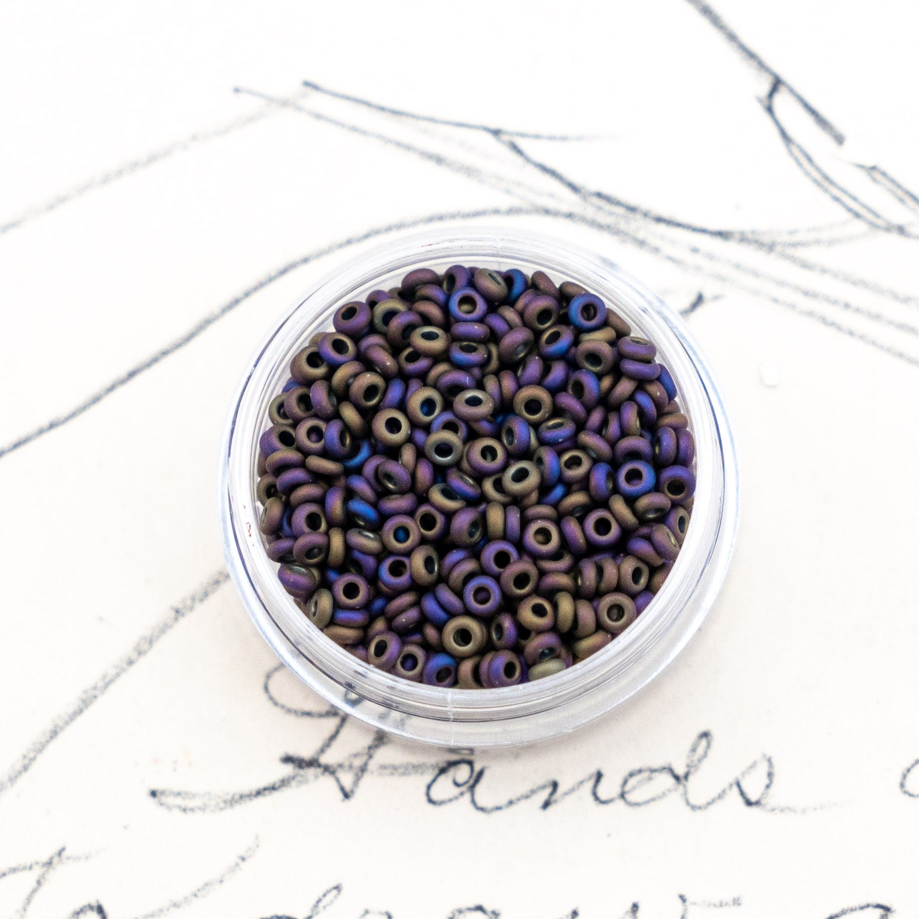 11/0 Matte Metallic Brown Iris Demi Round Seed Beads