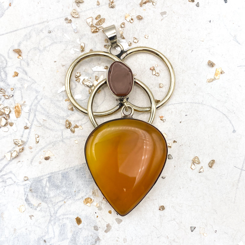 Silver Circles & Sassy Shapes Pendant