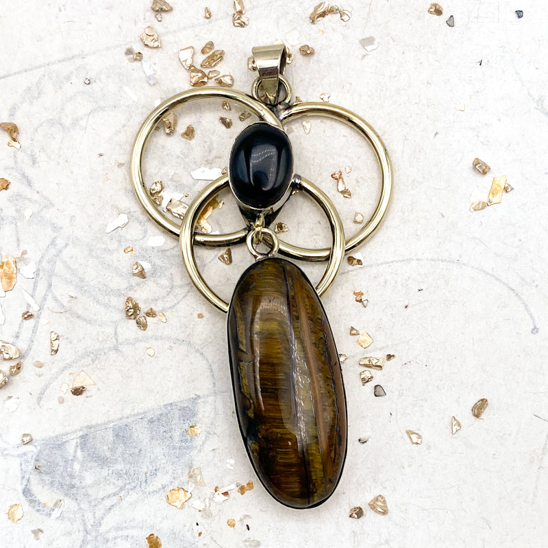 Silver Circles & Sassy Shapes Pendant