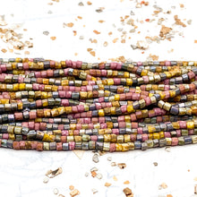 Load image into Gallery viewer, 10/0 Aged Pink Picasso Medley Seed Bead Strand
