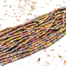 Load image into Gallery viewer, 10/0 Aged Pink Picasso Medley Seed Bead Strand
