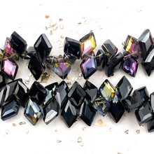 Load image into Gallery viewer, Dark Purple Crystal Beads - 12pc
