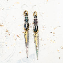 Load image into Gallery viewer, Beauty is in the Eye of Bead Holder Artisan Earring Pair- Tucson Find
