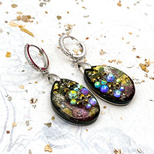 Load image into Gallery viewer, Little Bit of Sparkle Artisan Resin Earring Pair - Tucson Find
