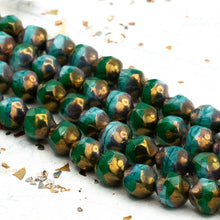 Load image into Gallery viewer, Forest Stroll Czech Bead Strand
