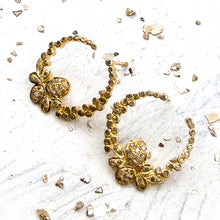 Load image into Gallery viewer, Gold Diamond Bee Earring
