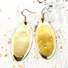 Load image into Gallery viewer, Brass African Earrings - Oval
