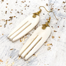 Load image into Gallery viewer, Bone African Earrings
