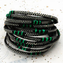 Load image into Gallery viewer, Ready, Set, Go Green African Tarp Bracelet
