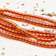 Load image into Gallery viewer, Mandarin Orange Round Bead Strand
