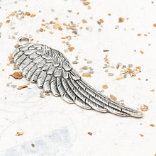 Load image into Gallery viewer, Antique Silver Angel Wing Pendant
