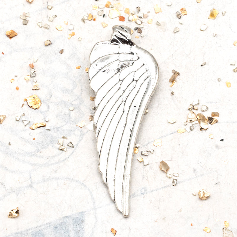 Antique Silver Angel Wing Pendant