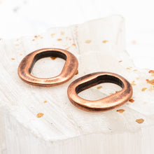 Load image into Gallery viewer, Antique Copper Ring Spacer for Leather Pair
