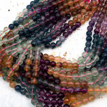 Load image into Gallery viewer, Rainbow of Flourite Stone Bead Strand
