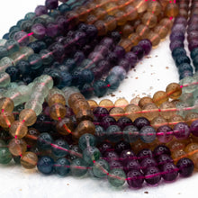 Load image into Gallery viewer, Rainbow of Flourite Stone Bead Strand
