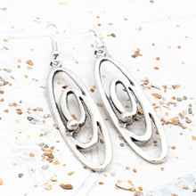 Load image into Gallery viewer, Antique Silver Celestial Earring Pair - Tucson Find
